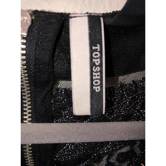 Elegant Black Beaded Top by Topshop - Picture 4 of 5